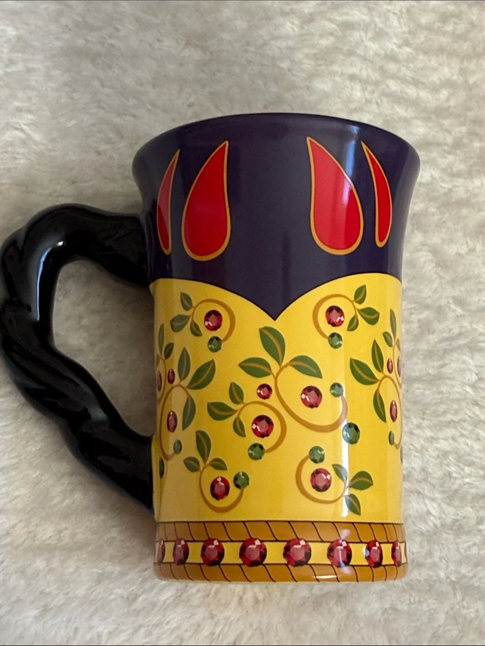 Disney Parks Snow White Signature Dress Deluxe Mug Rhinestone Apple 14 OZ